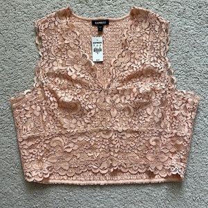 Express lace crop top